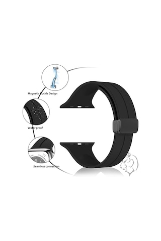 Apple Watch Manyetik Silikon Kordon 42/44/45/49/l Kadın Erkek Spor Kordon İwatch Apple Watch Serisi 8 7 6 5 4 3 2 1 Se Ultra İle Uyumlu