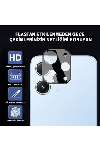 Redmi 12 Uyumlu Kamera Lens Koruyucu Dayanıklı Kamera Koruyucu