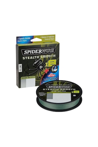 Spider Wire 8 Braid & Fluorocarbon Duo Spool System 150 & 50m Moss Green/clear