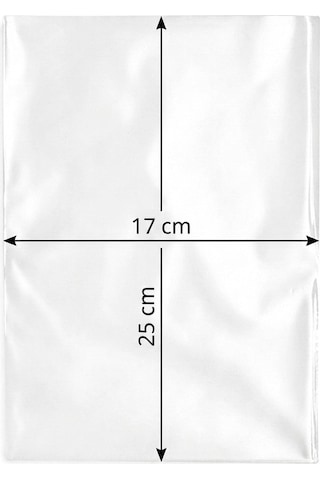 Arma Naksan Şeffaf Bakkaliye Şarküteri Bakliyat Şeker Torbası Poşeti 0.5'lik 1 KG 17 x 25 CM 370 Adet