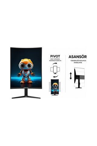 Bronzturq 27" 240hz 1 Ms Dp + Hdmı Fhd Kavisli Monitör Btq270fhd240-jy