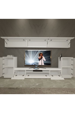 Decoraktiv Trendstyle 9 Slm Tv Ünitesi Tv Sehpası Beyaz