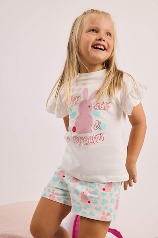 Defacto Fitilli 2li Ecru Pijama Takımı Kız Bebek H9307a526smer233 Ekru-er233