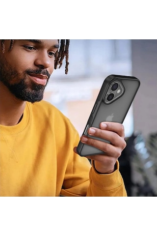 Apple Uyumlu iPhone 16 Kılıf Elegant Kapak - Lacivert - Legu-874977