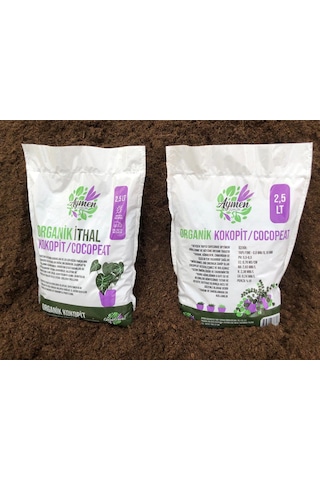 2 Adet 2,5 Litre Hindistan Cevizi Torfu Cocopeat Kokopit Ponza
