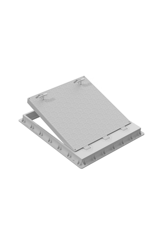 80x90 Menteşeli Rögar Kapağı / Çerçeve + Düz Kapak