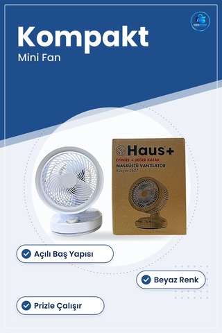 Masaüstü Vantilatör Rüzgar Kompakt Mini Fan Ofis Ev Çalışma Masas