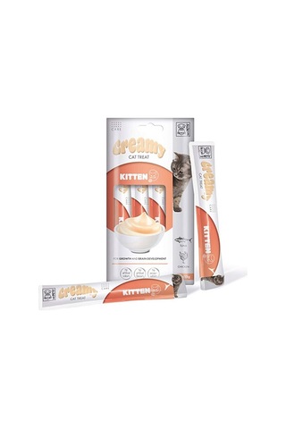 M-pets Ton Balıklı Ve Tavuklu Krema Yavru Kedi Ödül Maması 4x15 Gr 244-30045.01