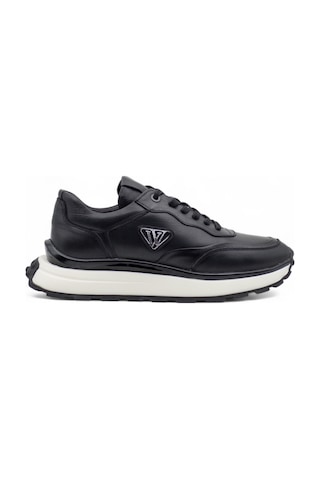 Voyager 1001 Erkek Hakiki Deri Sneaker Siyah