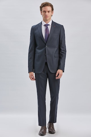 İmza Lacivert Gabardin Mono Yaka 8 Drop Slim Fit Dar Kesim Basic Takım Elbise 1001255006 Basic Lacivert