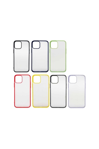 Apple Uyumlu iPhone 12 Mini Kılıf Zore Mess Kapak-Siyah