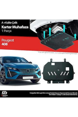 S-dizayn Peugeot 408 Çelik Karter Muhafaza Koruma 2023 Üzeri A+ Kalite