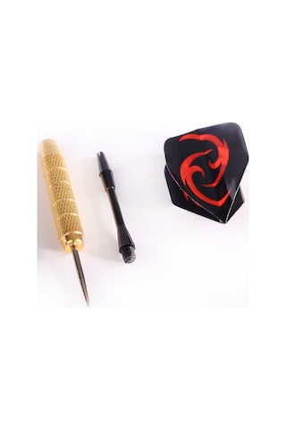 Delta 24 Gr. Dart Oku 3 Lü Set - Çelik Uç + Pirinç Gövde + Renkli Kanat - Dart Oku Seti
