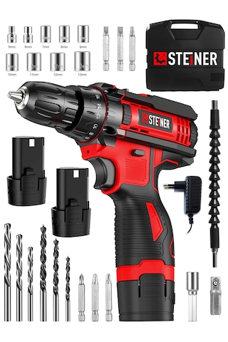 Steiner AR-128VF Li-ion K Çift Akülü Şarjlı Vidalama