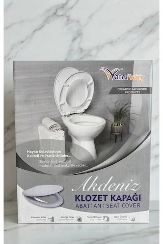 Akdeniz Klozet Kapağı Beyaz