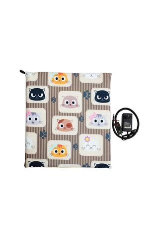 Evcil Hayvan İzleme Güvenlik Kamerası Ve Isıtıcılı Kedi Köpek Minderi Set 45cmx45cmx5cm