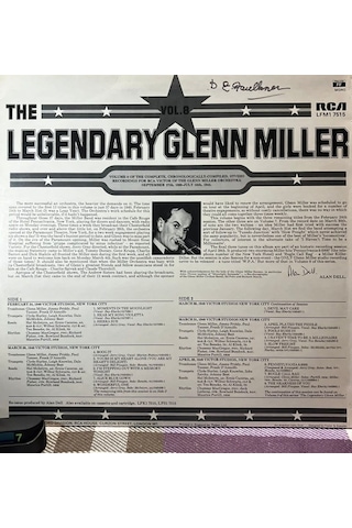 Glenn Miller And His Orchestra - The Legendary Glenn Miller Vol. 8 12" Vinyl Lp, Rca