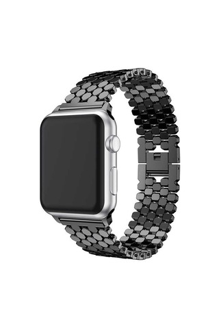 Watch Ultra 49mm Kordon Uyumlu Krd-30 Metal Strap Kayış Clo- Gümüş