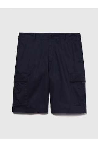 Sisley %100 Pamuk Yama Cepli Kemer Delikli Kargo Bermuda Şort Erkek Lacivert Şort - 324p4ıuks9015