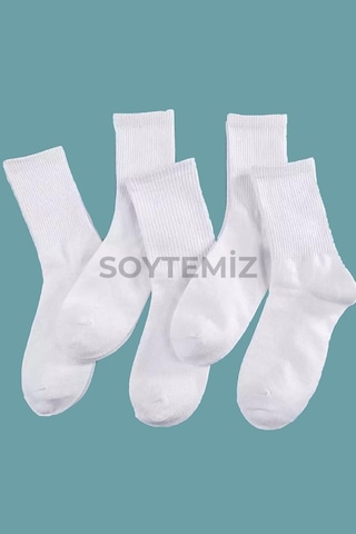 Soytemiz Düz Beyaz Kolej Çorap 6 Çift 4003 Beyaz6lı Diğer