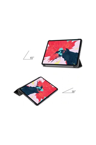 Apple Uyumlu iPad Pro 12.9 2021 5.nesil Smart Cover Standlı Tablet Kılıf Diğer,