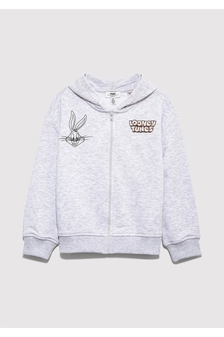 Mavi Bugs Bunny Açık Gri Kız Çocuk Sweatshirt M7s10134-88467 Açık Gri