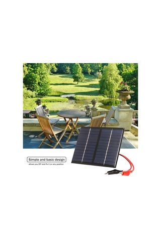 1.5w/12v Solar Şarj Cihazı, Bahçe/trafik/acil Işık Güneş Pompası Açık Reklam Oyuncakları İçin Kelebekli Kompakt Polikristal Güneş Paneli