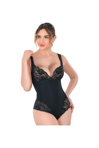 Civetta Siyahmı Emay 2947 Dantelli Agraflı Body Korse Siyah Civetta Siyahmı Emay 2947 Dantelli Agraflı Body Korse Siyah