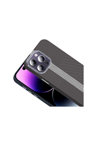 Teleplus Apple Uyumlu iPhone  14 Pro Max Kılıf M-safe Karbon Fiber Tasarım Gross Kapak