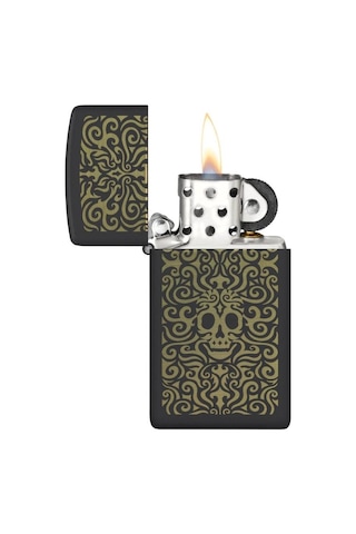 Zippo Slim Skull Filigree Dizayn Çakmak
