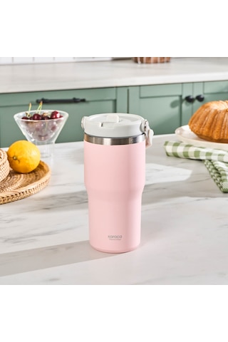 Karaca Star Ice Çelik Sızdırmaz Termos 550 ML Pembe