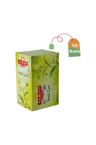 Günvit Yeşil Çay Bardak Poşet 6 x 20'li