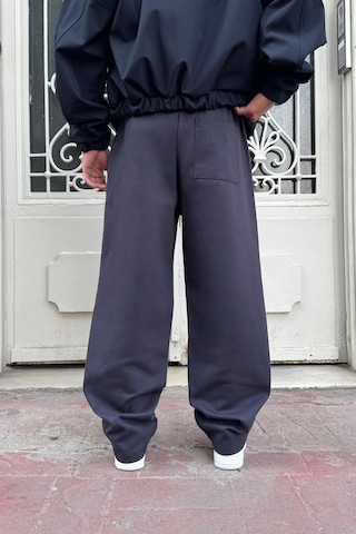Flaw Bel Lastikli Baggy Gabardin Pantolon Füme Füme