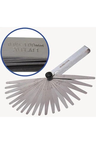 İzeltaş Sentil Filler Çakısı 20 Parça Metrik 0.05-1 MM