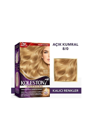 Koleston Supreme Kit 8/0 Açık Kumral Saç Boyası