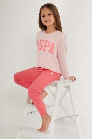 Kız Çocuk İkili Takım Pudra