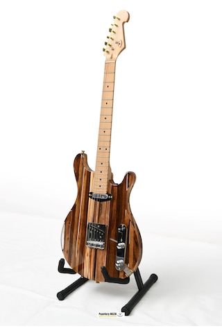 Elektro Gitar Telecaster Custom Epoksi & Yıllanmış Ağaç Kişiye Özel Natural