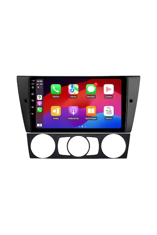 Bmw E90 Araç Multimedya Android Ekran Carplay Navigasyon Cihazı Double Teyp 2+32 9" 05-11 Black Navımex