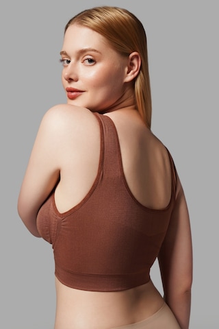 Fit Women Göğüs ı Kalın Askılı Korse Büstiyer 5040 Kahverengi