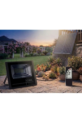 Cata Ct 4650 Amazon Kumandalı 300w Solar Led Projektör 6400k Beyaz Işık