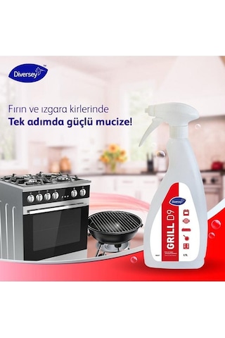 Suma Grill D9 Ağır Yağ Çözücü Fırın Temizleme Maddesi (6 Adet)