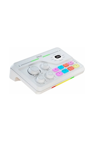 Fifine Ampligame Sc8 Usb Oyuncu Ses Mikseri Beyaz