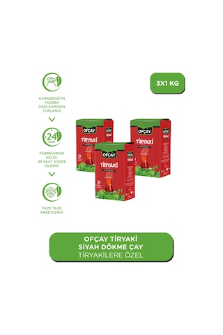 Ofçay Tiryakisine Siyah Dökme Çay 3 x 1 KG
