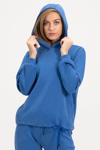 Rich Kadın Kapüşonlu Mavi Sweatshirt Ve Eşofman Takımı Scuba Kumaşı Çok Renkli