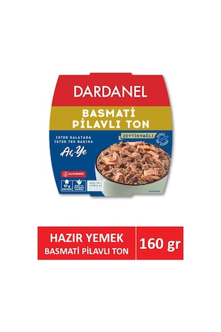 Dardanel Aç Ye Hazır Yemek Basmati Pilavlı Ton Balığı 160 Gr Dardanel Aç Ye Hazır Yemek Basmati Pilavlı Ton Balığı 160 Gr