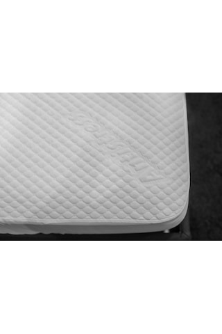 Evcimo Home %100 Sıvı Geçirmez Alez Yatak Koruyucu Battal Boy 200x220 Cm Beyaz