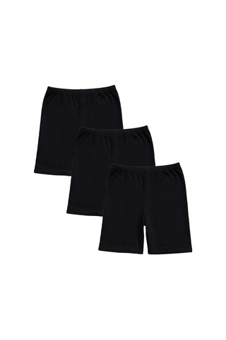 Erdenay Tekstil 6'lı Kadın Uzun Boxer Şort - Kısa Tayt - Siyah-beyaz Siyah - Beyaz