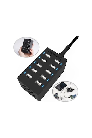 Sabrent 100 Watt Çoklu Bağlantı Noktalı Usb Hızlı Şarj Cihazı Ax-adpd 10-port