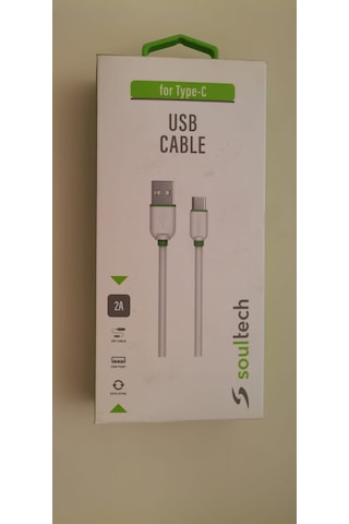 Soultech DK040B 2A Type-C Comfort Data Kablo 2 M