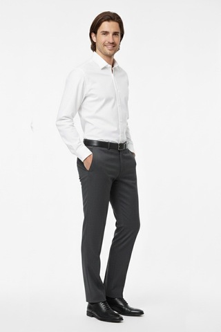 Erkek Regular Fit Kumaş Pantolon Likra Kumaş Bgl-st05030 K.Gri